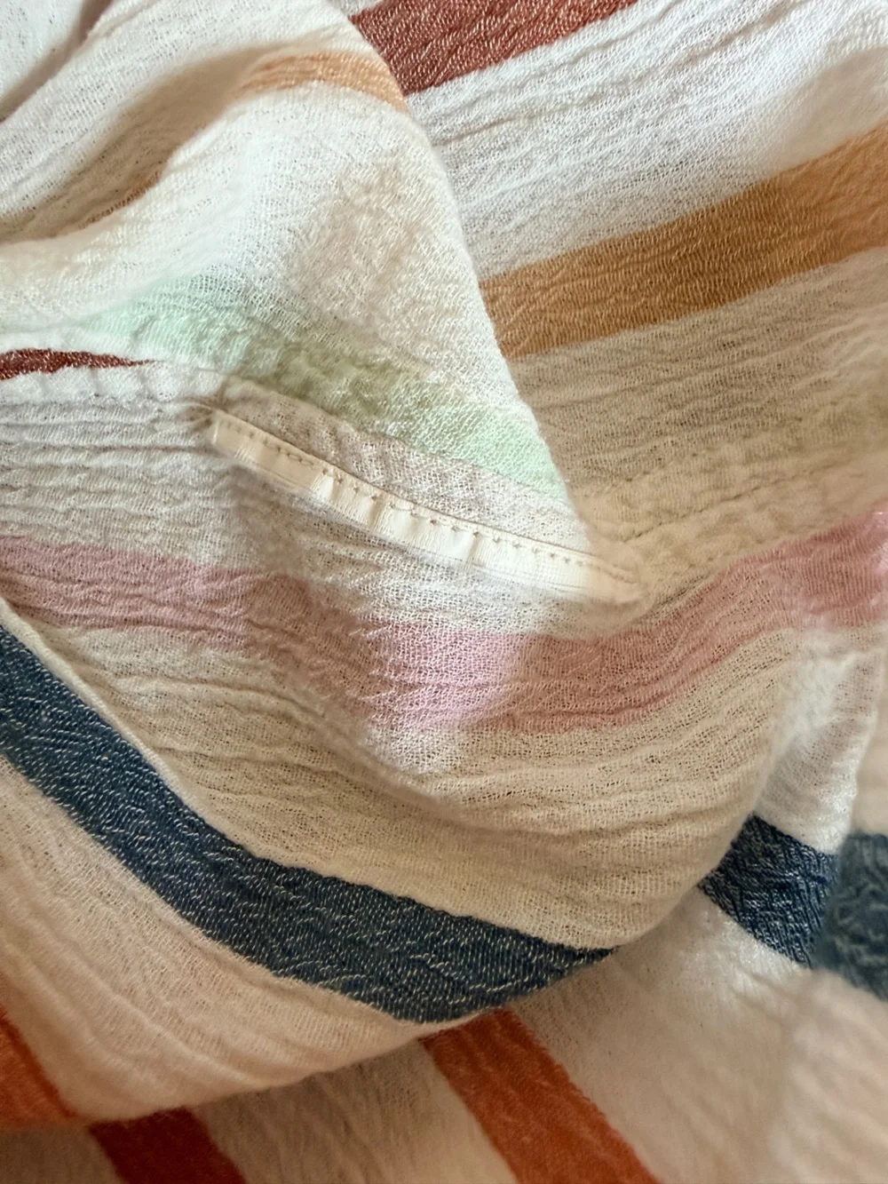 Madewell Central Drapey Shirt - Multicolor Stripe - Picture 5 of 6